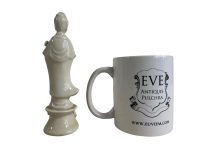 Alternative view of Antique Chinese White China Lady Figurine Blanc De Chine Oriental Statue Ornament c1910-20's / EVE