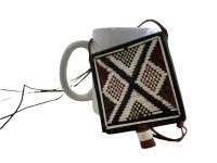 Alternative view of Vintage African Necklace Wallet Pouch Storage Tarnish Patina Jewellery Jewelry Leather circa 1980-90's / EVE