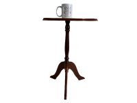 Alternative view of Vintage Taiwanese Small Wooden Wood Side Table Stand Plinth Flower Pot Ornament Display Rustic Rural Worn circa 1970-80's / EVE