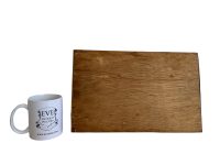 Alternative view of Vintage Asian Indonesian Bamboo Geometric Folk Shaman Motive serving lap tray trivet place mat decor wood wooden c1970-80's / EVE