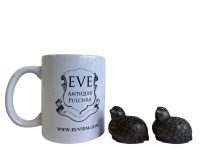 Alternative view of Vintage French Tiny Small Copper Coloured Metal Salt And Pepper Condiment Containers Shakers Storage Table Spices Prop circa 90's / EVE