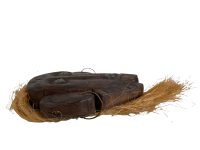 Alternative view of Vintage African Wooden Bust Mask Wall Decor Intricate Carved Statue Carving Sculpture Wood Tribal Art c1990-2000's / EVE