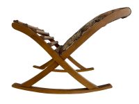 Alternative view of Vintage French Rocking Self Adjusting Wood Wooden Footstool Foot Stool Rest Footrest Conservatory Desk Orthopaedic Gout circa 1970's / EVE