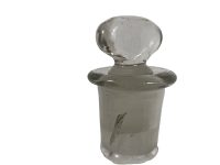 Alternative view of Antique French Large Apothecary Glass Bottle With Stopper Pharmacy Medical Chemist Laboratory Bottle Decanter Storage c1910-20's / EVE