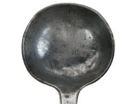 Alternative view of Antique French Pewter Silver Metal Curved Fancy Ladle Spoon Serving Server Soup Set circa 1910-20's / EVE