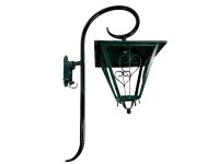 Vintage French Extra Large Manoir Iron Metal Garden External Outside Light Lamp Wall Post Mounted Lighting circa 1960-70's / EVE