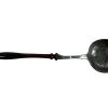 Antique French Pewter Silver Metal Curved Fancy Ladle Spoon Serving Server Soup Set circa 1910-20's / EVE