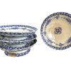 Antique French Blue White Ceramic Bowl Dish Plate With Damage Chips Chippy Prop PRICED INDIVIDUALLY c1850-80’s / EVE