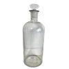 Antique French Large Apothecary Glass Bottle With Stopper Pharmacy Medical Chemist Laboratory Bottle Decanter Storage c1910-20's / EVE