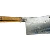 Vintage French Butcher Large Cleaver Knife Chopper Beef Pork Lamb Hanging Decor Rustic Kitchen circa 1950-60's / EVE