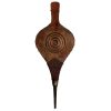 Vintage French Medium Wooden Leather Bellows Fireplace Open Fire Log Burner Stove Tool Prop Display Decor Air Pump circa 1980-90's / EVE