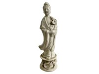 Antique Chinese White China Lady Figurine Blanc De Chine Oriental Statue Ornament c1910-20's / EVE