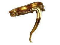 Vintage Italian Shelf Florentine Style Florence Gold Plastic Ornately Decorated Small Wall Hanging Plinth Display Stand c1990's / EVE