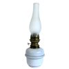 Vintage French Milk Glass Oil Paraffin Lamp Lighting Light Ornament Display Prop circa 1920-30's / EVE