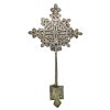 Vintage Ethiopian Silver Metal Cross Crucifix Christ With Patina Church Chapel Cross Religious Symbol Jesus c1960-70's / EVE