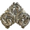 Vintage French Silver Metal Letter Document Napkin Tissue Stand Display Tabletop Desktop Office Display Presentation c1950's / EVE