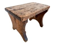Vintage French Bench Stool Small Tiny Table Footrest Step Kneeler Seat Side Stand Flower Pot Display Shelf Prop Tabouret c1930-40's / EVE