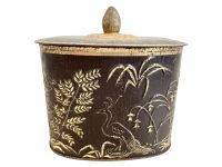 Vintage German Lined Chocolate Candy Tin Box Storage Container biscuit sweets confectionary chocolate circa 1950-60's / EVE