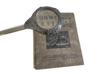 Alternative view of Vintage Letter Opener French Pewter Metal Decorative Knife Ornate Desktop Desk Office Gift c1960-70s / EVE