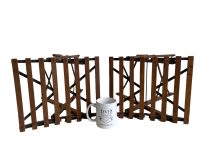 Alternative view of Vintage Folding Stool French Fishing Camping Collapsing Wooden Wood Metal Garden Chair Stand Rest Plinth Seating Tabouret c1930-50's / EVE