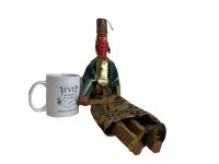 Alternative view of Antique Middle Eastern Hanging Red Faced Doll Marionette Puppet Toy Decorative Collectable Puppetry Vintage Gift c1960's / EVE