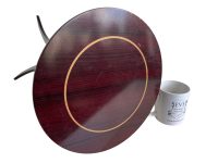 Alternative view of Vintage Taiwanese Small Side Table Wooden Wood Stand Flower Pot Ornament Display Shelf Prop Design circa 1990's / EVE