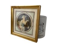 Alternative view of Vintage French Framed Print The Milk Maid La Laitiere In A Gold Painted Wooden Frame Wall Decor Decoration Reproduction c1960's / EVE