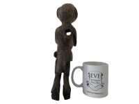 Alternative view of Vintage African Monkey Wooden Wood Standing Decor Carved Statue Carving Sculpture Wood Tribal Art c1950-60's / EVE