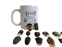 Alternative view of Vintage French African Tiny Bisque Bust Mask Depicting Ornaments Collection Decor Intricate Tribal Art Collector Gift Masks c1980-90's / EVE