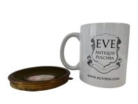 Alternative view of Antique French Small Miniature Tiny Oval Framed Painting Of Royal Lady Princess Dress Plumes Pearls Wall Decor Collector c1900's / EVE