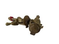 Alternative view of Vintage African Woman And Child Brass Metal Figurine Statue Primitive Sculpture Cast Tribal Art Toy Decor Display c1980-90's / EVE