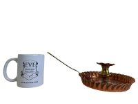 Alternative view of Vintage French Copper Brass Candle Holder Stand Stick Candlestick Handheld Hand Held Portable circa 1960-70's / EVE