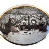Antique French Photo Made Into More Recent Souvenir Gathering Family Company Photo Bubble Dome Photograph circa 1980-90's / EVE