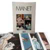 Vintage French Four Prints Manet Great Master Print Collection In Envelope Framing Display Artwork Descriptions French c1980's / EVE
