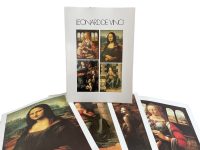 Vintage French Four Prints De Vinci Great Master Print Collection In Envelope Framing Display Artwork Descriptions French c1980's / EVE
