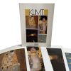 Vintage French Four Prints Klimt Great Master Painting Print Collection Envelope Framing Display Artwork Descriptions c1980's / EVE