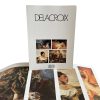 Vintage French Four Prints Delacroix Great Master Painting Print Collection Envelope Framing Display Artwork Descriptions c1980's / EVE