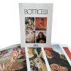 Vintage French Four Prints Botticelli Great Master Painting Print Collection Envelope Framing Display Artwork Descriptions c1980's / EVE