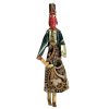 Antique Middle Eastern Hanging Red Faced Doll Marionette Puppet Toy Decorative Collectable Puppetry Vintage Gift c1960's / EVE
