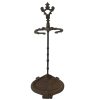 Vintage French Ornate Metal Umbrella Walking Stick Stand Storage Display Entryway Hallway Hall Fireplace Patina circa 1950-60's / EVE