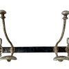Antique French Metal Wall Mounted Coat Hook Hanger Metal Small Coat Towel Decor Display Hallway Cloakroom Kitchen c1910-20's / EVE