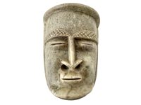 Vintage South Pacific Hand Carved Decorative Ornament Stone Wall Hanging c1970-80's