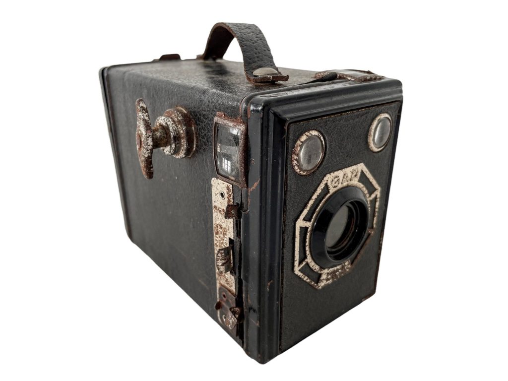 Vintage French Gap Rusty Photography Camera Leather Metal Collection Collector circa 1930-40’s / EVE