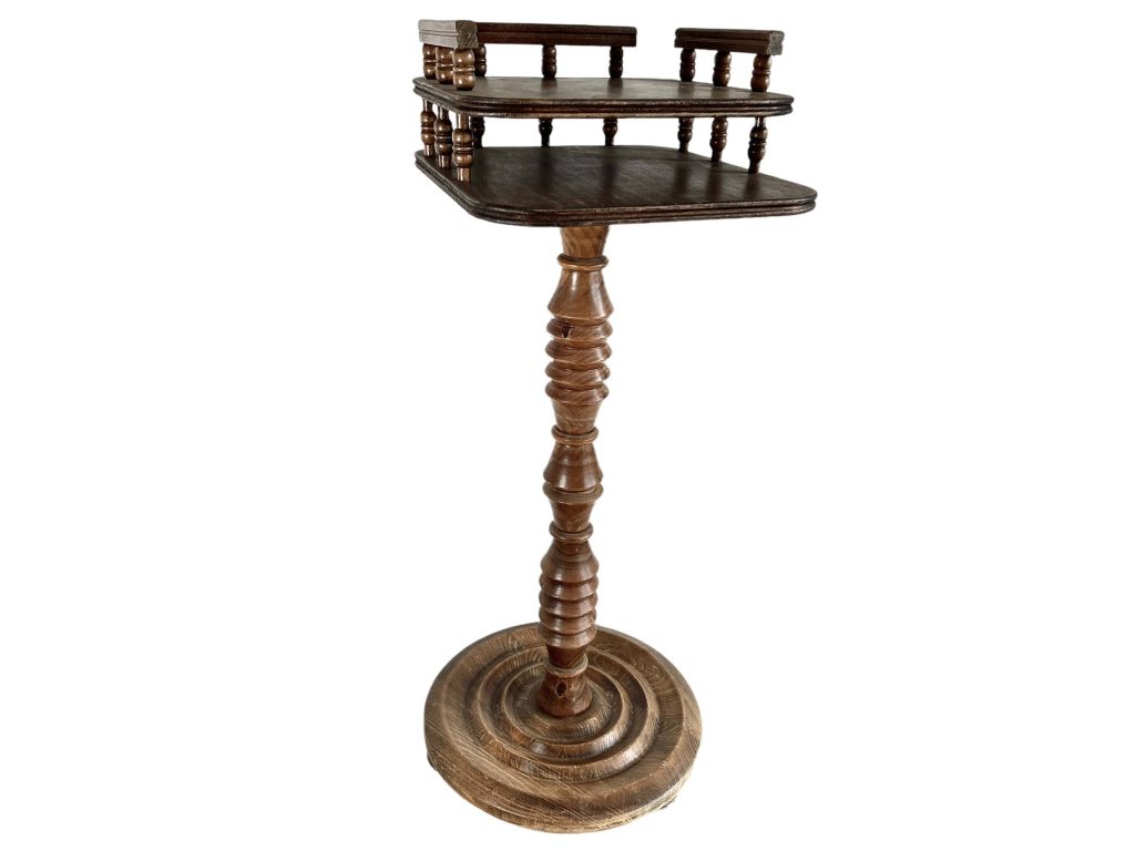 Vintage Telephone Stand Table French Wood Wooden Plinth Display Storage Stand Prop Decor Pedestal c1970-80's / EVE