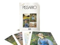 Vintage French Four Prints Pissaro Great Master Print Collection In Envelope For Framing Display Artwork Descriptions French c1980's / EVE
