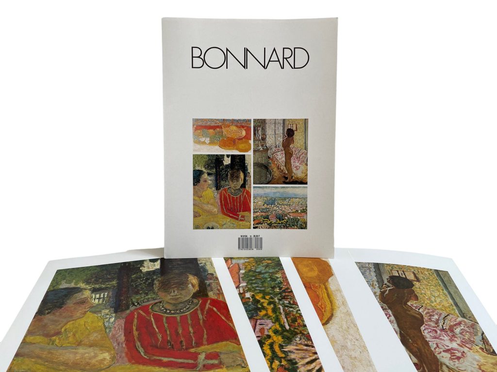 Vintage French Four Prints Bonnard Great Master Print Collection In Envelope Framing Display Artwork Descriptions French c1980’s / EVE