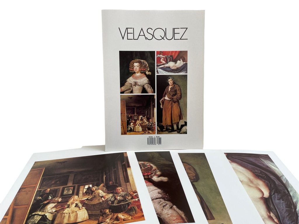 Vintage French Four Prints Velasquez Great Master Print Collection In Envelope Framing Display Artwork Descriptions French c1980’s / EVE