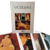 Vintage French Four Prints Modigliani Great Master Print Collection In Envelope Framing Display Artwork Descriptions French c1980's / EVE