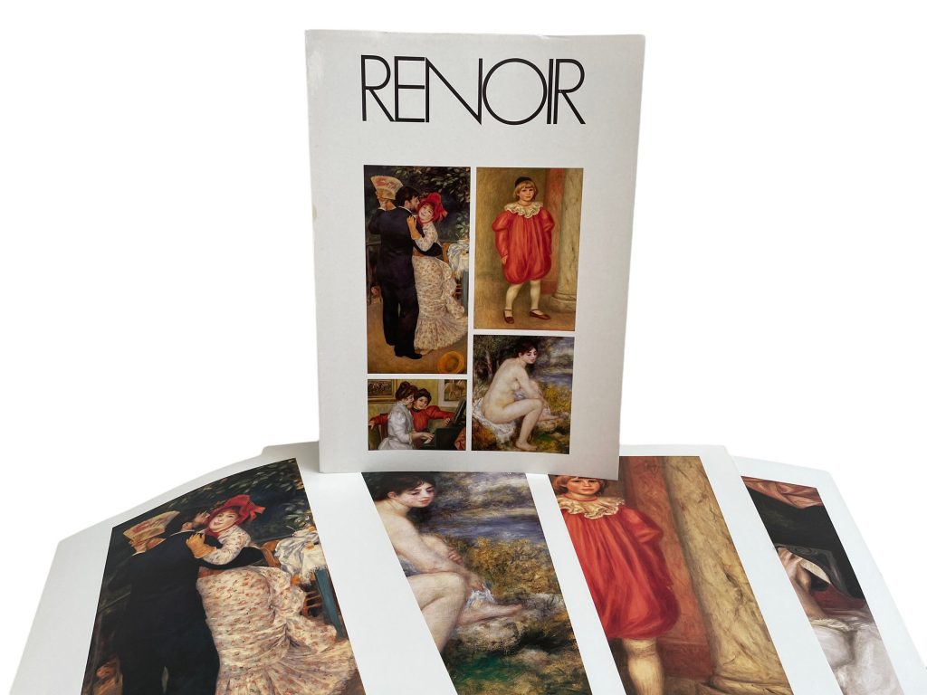 Vintage French Four Prints Renoir Great Master Print Collection In Envelope Framing Display Artwork Descriptions French c1980’s / EVE