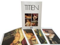 Vintage French Four Prints Titien Great Master Painting Print Collection Envelope Framing Display Artwork Descriptions French c1980's / EVE